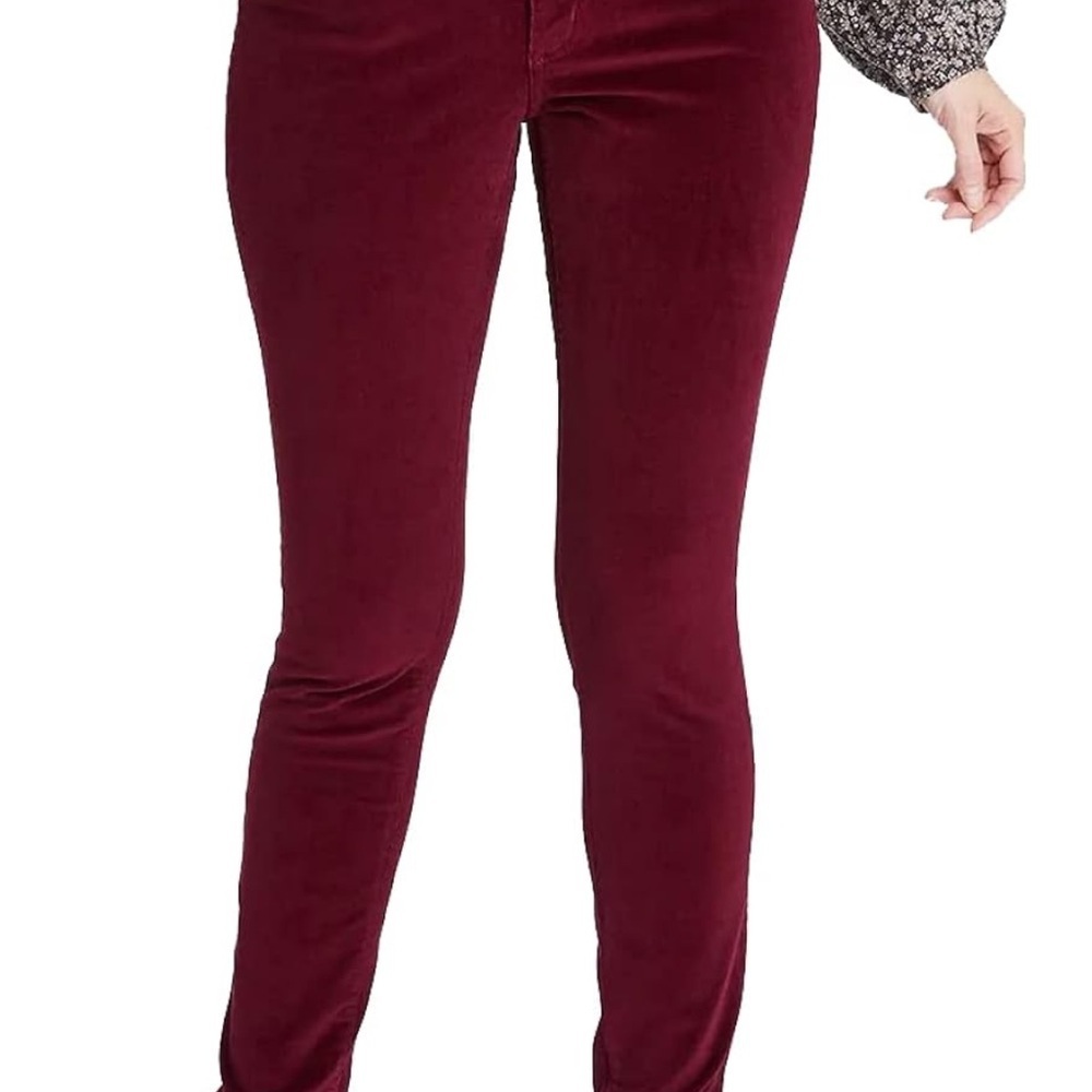 Universal Threads Women's Burgundy Corduroy Pants - Picture 3 of 7